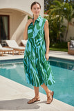 Zephyr Dress - Sea & Melon