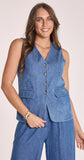 Arlo Denim Vest - Heritage Blue