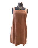 Gaga Shift Dress - Chocolate & White