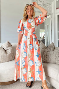 Long Island Print Jada Maxi Dress