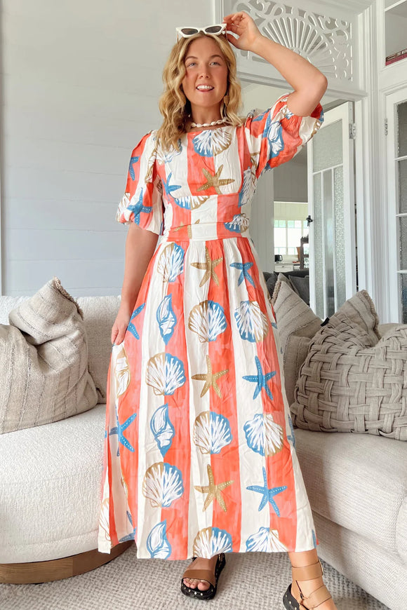 Long Island Print Jada Maxi Dress