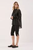 Val Oversized Shirt - Black, White & Chocolate