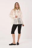 Val Oversized Shirt - Black, White & Chocolate