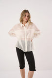 Val Oversized Shirt - Black, White & Chocolate