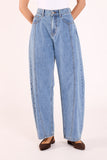 Lola Barrel Jean - Panel Deep Blue