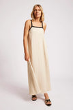 Maris Splice Tank Maxi - Tusk & Black
