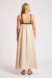 Maris Splice Tank Maxi - Tusk & Black