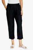 Karli Relaxed Tapered Pant - Black & Navy