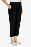 Karli Relaxed Tapered Pant - Black & Navy