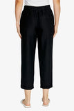 Karli Relaxed Tapered Pant - Black & Navy