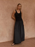 Harris Ruched Dress - Black