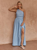 Kinny Stripe Dress - Blue White