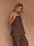 India Embroidered Tunic - Chocolate
