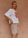 Salore Printed Tee - Peony Print & Lily Print