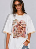 Choosin' Texas Tee - White & Charcoal