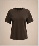 Combed Cotton Tee - Chocolate
