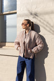 Bomber Jacket - Black & Pebble