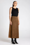 Faux Suede Skirt - Toffee