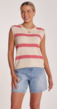 Addison Tank - Pink Stripe & Black Stripe