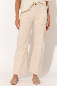 Alani Patch Pocket Jean - Sand