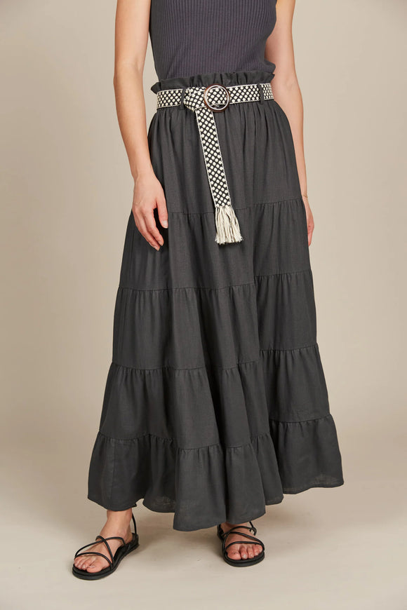 Amelie Maxi Skirt - Graphite