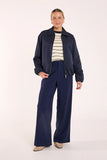 Andie Pant - Navy Cream Stripe
