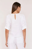 Asha Linen Top - White