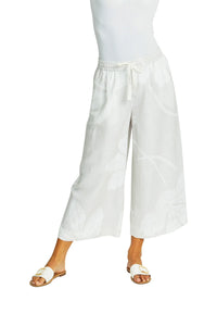 Atlas Wide Leg Pant - Flax White