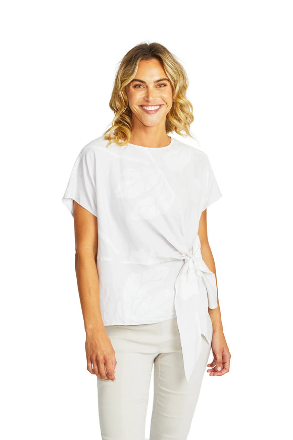 Atlas Knot Front Top - Flax White