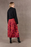 Bantu Maxi Skirt - Magenta & Fern