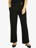 Belted Ponte Pant - Black