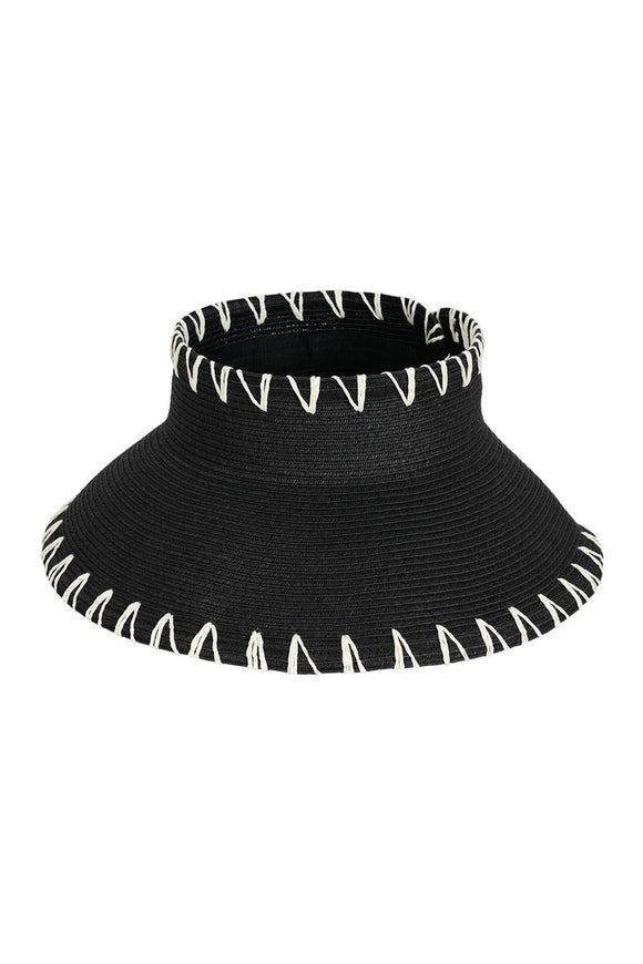 Capri Visor - Clay & Black