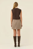 Cassidy Skirt - Taupe & Charcoal