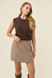 Cassidy Skirt - Taupe & Charcoal