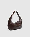 Cleo Shoulder Bag- Black & Chocolate