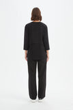 Curved Seam Top - Black & White
