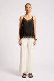 Drift Lace Tank - Black & White