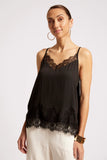 Drift Lace Tank - Black & White