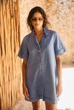 Dusk Denim Shirtdress - Denim