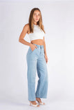 Dusty Wide Leg Jean - Light Blue