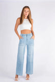 Dusty Wide Leg Jean - Light Blue