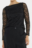 Effie Mesh Top - Black