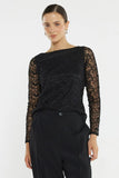 Effie Mesh Top - Black