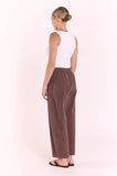 Eleanor Barrel Pant - Chocolate