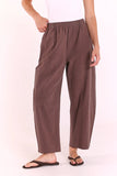 Eleanor Barrel Pant - Chocolate