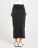 Emerald Denim Maxi Skirt - 82 Wash