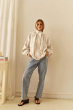 Emma Batwing Bomber - Cream