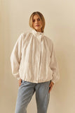 Emma Batwing Bomber - Cream