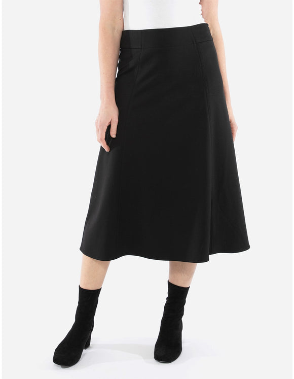 Ponte A-Line Skirt - Black