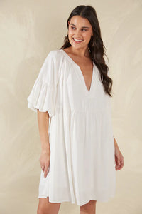 Florence Dress - Bianco & Coast